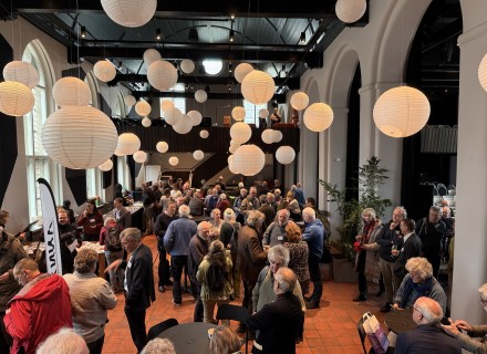 lobby tijdens openingsdag