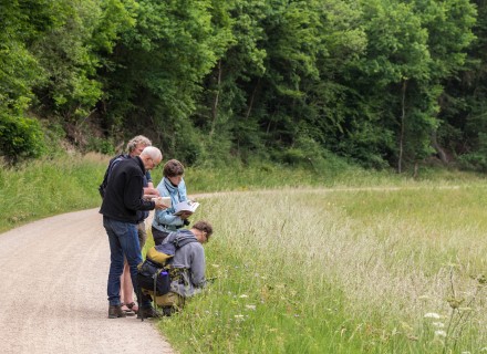 Vrijwilligers doen inventarisatie buiten